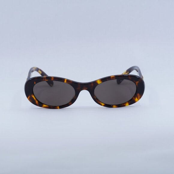 Miu Miu MU06ZS VAU06B Sunglasses Havana Oval Frame, Brown Lenses main image 4